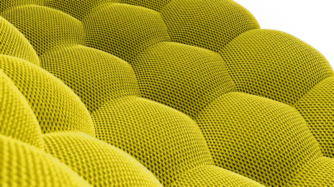 Canapé Bubble Curve Rochebobois - Jaune