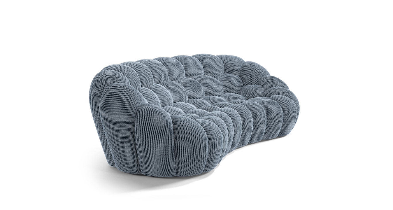 Canapé Bubble Curve Rochebobois - Ardoise
